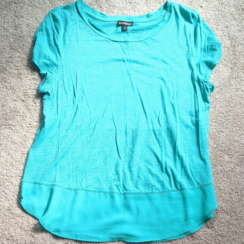 Express Women's Turquoise Top